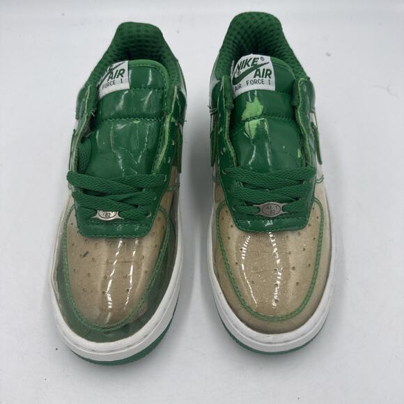 Size 6 Nike Air Force 1 Green And Clear 30635-131 2006 Rare Shoe - Picture 1 of 6